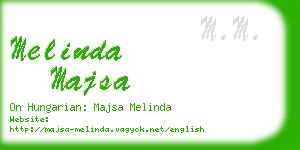 melinda majsa business card